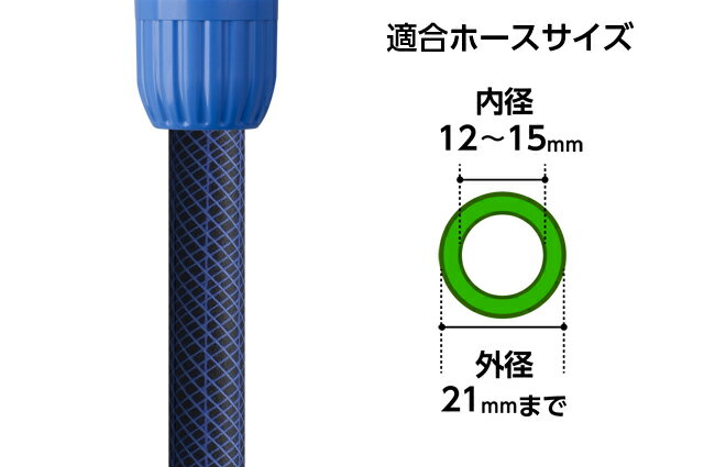 タカギ　回転ホースジョイント G015 普通ホース(内径12-15mm/外径21mm)対応 ホース...
