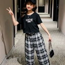 セットアップ キッズ 子供服 女の子 春夏 2点セット 上下セット Tシャツ 半袖 デニムパンツ ショートパンツ ジュニア おしゃれ 可愛い カジュアル 新品