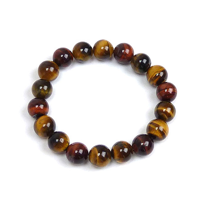 楽天スーパーSALE 半額【メール便対応】送料無料 10mm パワーストーン ブレスレット 天然石 男女兼用 ゴム メンズ レディース ブレス タイガーアイ 父...