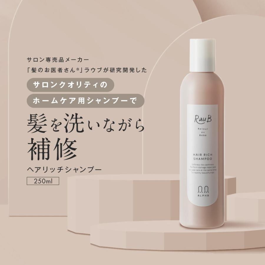 美容室専売品 ヘアリッチ オーガニック シャンプー | ダメージケア カラーケア エイジング 美容室 サロン 専売 毛髪内部補修 天然ハーブエキス ヘマチン 活性酵素除去 白髪 低刺激 敏感肌 ハリコシ ボリューム まとまり スタイリング