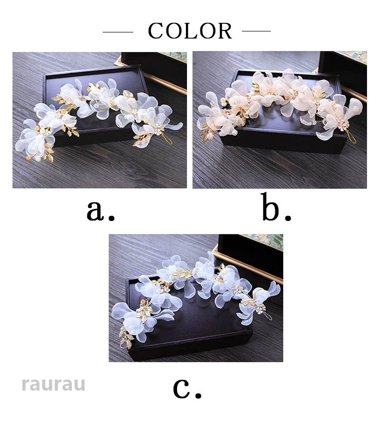 子供 ヘアアクセサリー 花柄 クリップ ヘッドドレス フォーマル 髪飾り ドレス小物...