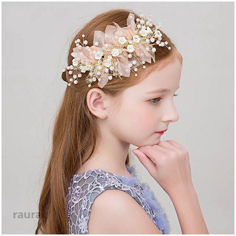 Cachucha - ティアラ ミニティアラ ヘアアクセサリー 女の子 子供 ヘッドドレス コーム パール ヘアアクセサリー キッズ 子供服 キッズ 春 夏 秋 冬 結婚式 発表会 髪飾り 発表会 ピアノ イベント 記念写真 誕生日 パーティ カチューシャ ヘアバンド 可愛い 七五三 ピアノ発表会 二次会