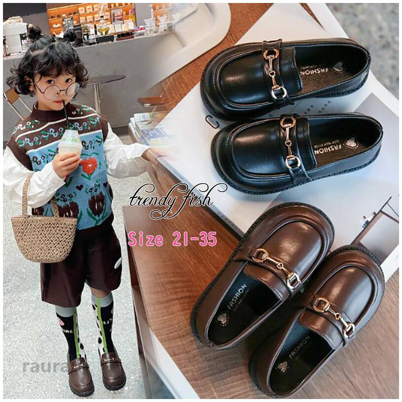 Formal Shoes - ブラック ブラウン キッズ ローファー キッズ フォーマル シューズ 靴 女の子 キッズ フォーマル 靴 シューズ エレガントデザイン ジュニア 黒 ブラウン パンプス 履きやすい スリッポン ミュール ローヒール 低め 発表会 結婚式 入学式 卒業式