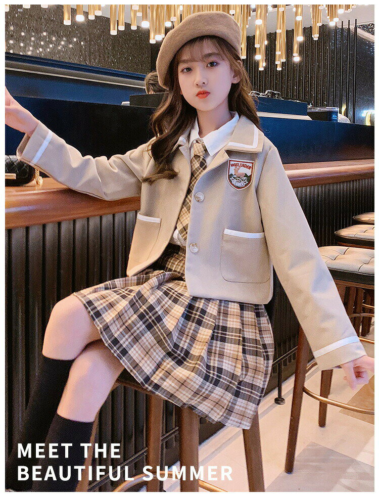 期間ポイント10倍 卒園式 スーツ 女の子 4点セット 入学式 スーツ 女の子 セットアップ 子供服 長袖 ジャケット ブラウス スカート ネクタイ キッズ 子供服 フォーマル スーツ 卒業式 120 130 140 150 160 170 フォーマル子供服 入学式 スーツ 女の子 卒園式 スーツセット キッズ 制服 可愛い ブラウンメーカー希望小売価格はメーカーカタログに基づいて掲載しています