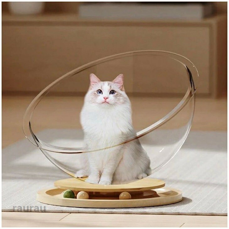 ハンモック 取り付けタイプ 半球 クリアボウル 透明 ベッド 猫ベッド 宇宙船型 ハ...
