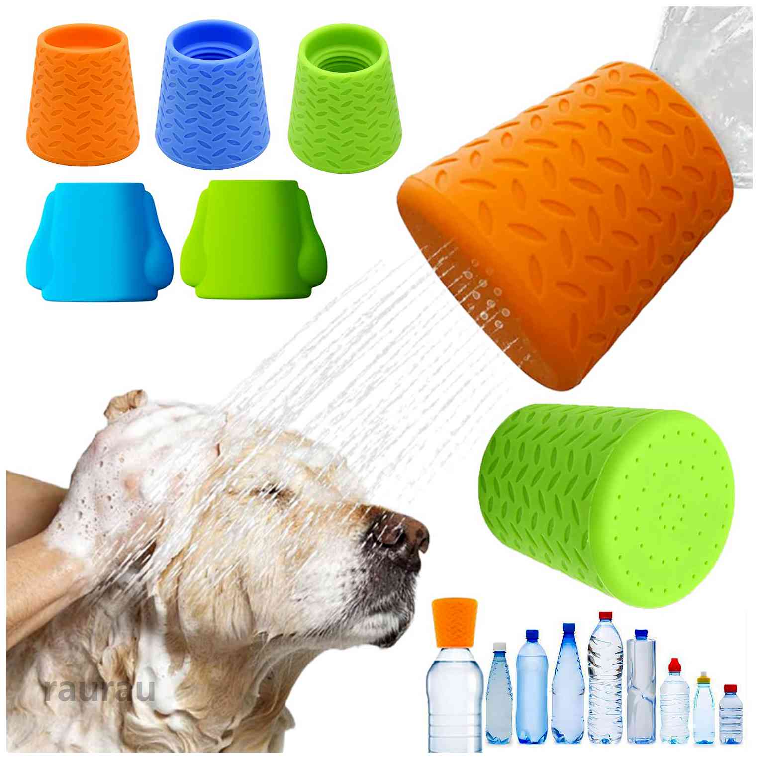 汚 ビーチ用 ハイキング キャンプ アウトドア 犬の散歩 水飲み ペット用シャワーヘッド 犬用バススプレー ペットシャワーノズル