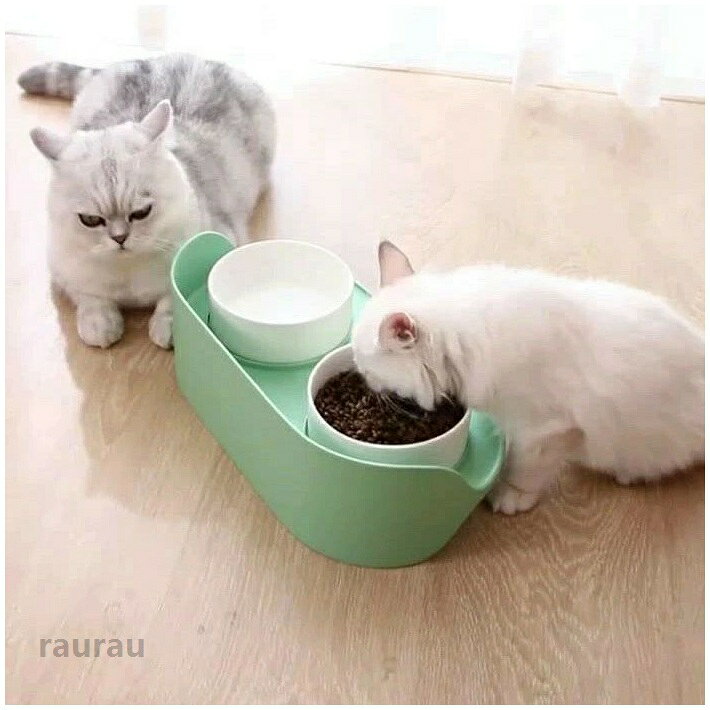 テ スタンド 食器スタンド フードボウルスタンド 食器台 猫用 犬用 フードボウル やさしい高さのある食器台 食器台 3Color 猫 犬 [2]