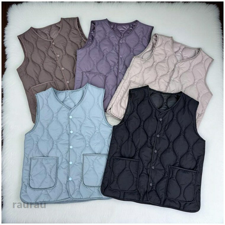 Cálido invierno sin mangas uso diario bolsillos delanteros holgados tops chaleco en capas para mujer mejor regalo invierno primavera otoño invierno ropa exterior ligera regalo ropa de invierno fácil de mover ropa de habitación ropa de habitación de otoño simple — vista 2