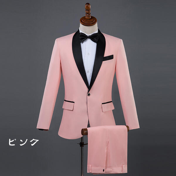 メンズ スーツ 結婚式 司会者 演奏会 発表会 成人式 各種 パーティー ピンク 白 黒 レッド ブルー 男性 舞台ステージ 衣装 演劇 ステージ S M L 2L 3L フォーマルウェア 礼服 歌手 司会者 演出服 舞台 ステージ 衣装 演劇 司会者 演奏会 発表会 花婿 成人式 結婚式 パーティ 3