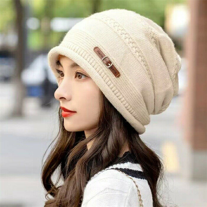 Outdoor Wear - 【男女兼用】ニット帽 レディース 秋冬 ストレッチ ニット 暖かい 柔らかい カジュアル 抗菌 防臭 防寒 人気 可愛い 小顔効果 無地 シンプル 蒸れない 軽量 フリーサイズ 旅行 海 ビーチ 普段使い アウトドア お散歩 お出かけ プレゼント ギフト