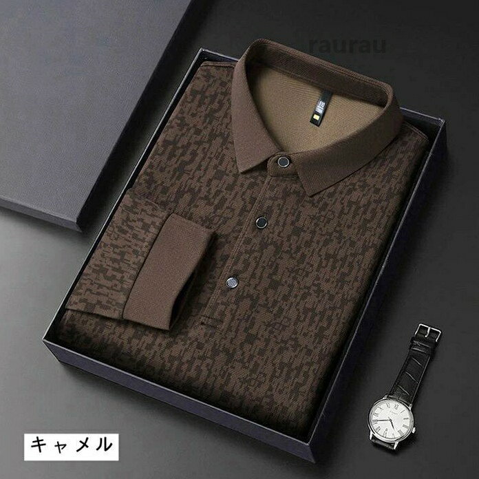 ゴルフ ゴルフウェア メンズ 長袖 ビジネス ポロシャツ 長袖ポロシャツ 制服 スポ...