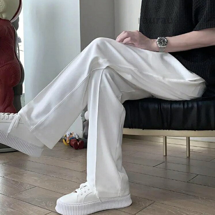 スウェットパンツ ゆったり パンツ 春 夏 秋 ルームパンツ センタープレス パンツ ...