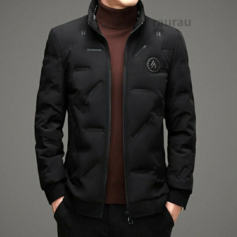 Jacket - 無地 暖かい 防寒 防風 厚手 ゆったり 大きいサイズ スタンドカラー アウター ブルゾン ダウンコート 中綿 冬服