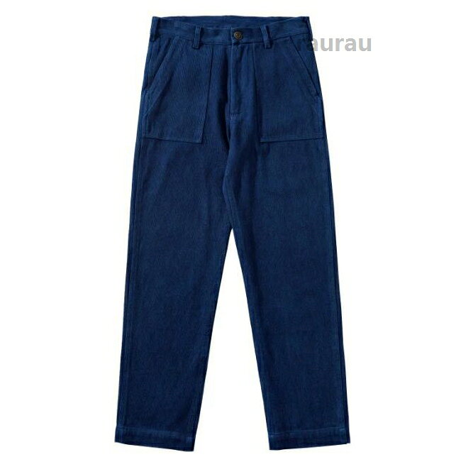 Wear - 2XL 男前 濃紺 厚手 綿100% 15oz 天然インディゴ 軍事風 カーゴパンツ リメイク OG107 Pants Fatigue パンツ 刺し子 藍染