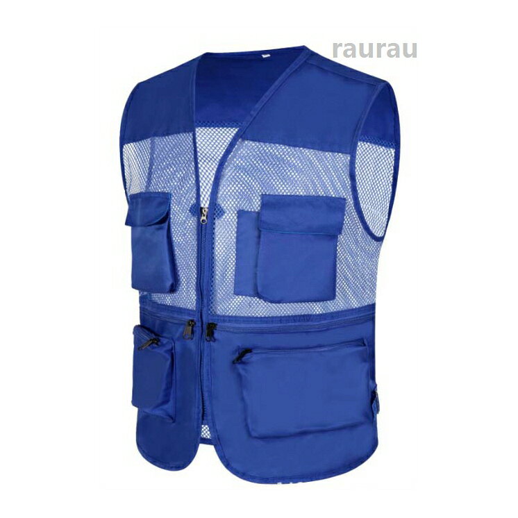 お釣り 多機能 通気性 マルチポケット カジュアル アウトドア カメラマン 背中メッ...