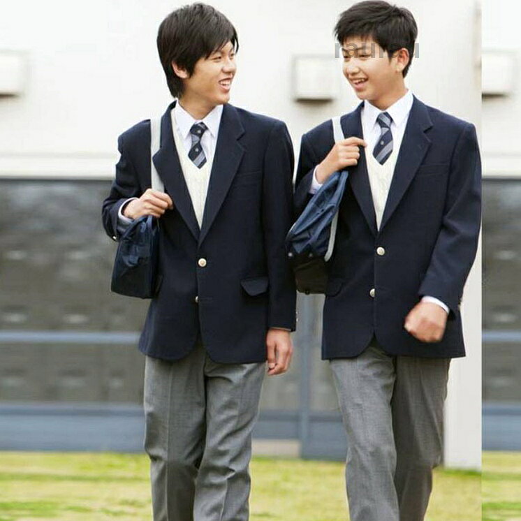 らうる 楽天市場店のスク 男子高生 メンズ スクールウエア 男子制服 アウター 2つボタン トップス 学生服 ブレザー スクール 男子用ジャケット 制服｜アングル2