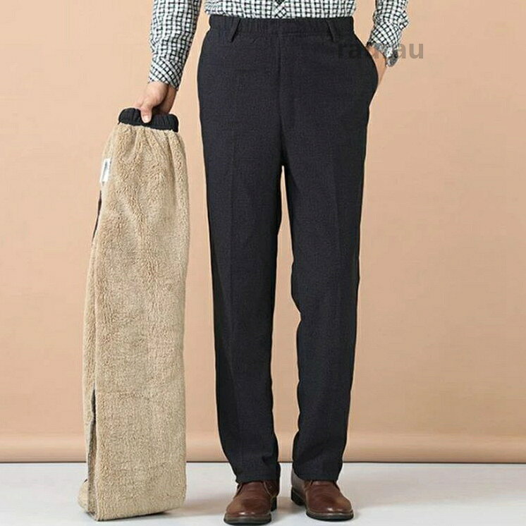 ビジネス イージーパンツ ウエストゴム 暖かい ゴルフ ストレッチ 高齢者 あったか...