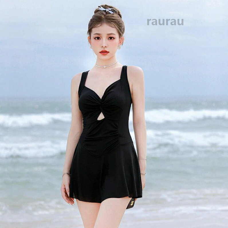 Competitive Swimsuits - 水着ワンピース 大人 可愛く 体型カバー セクシー リゾート 大きいサイズ 水着 ビキニ ノースリーブ ミニ丈スカート 新作