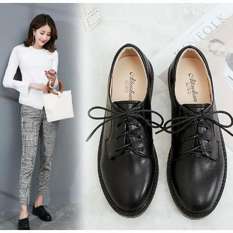 樂天商城 - レースアップシューズ おじ靴 オックスフォードシューズ レディース 革靴 レースアップ 通勤靴 通学靴 紐靴 レザーシューズ カジュアル フォーマル 本革