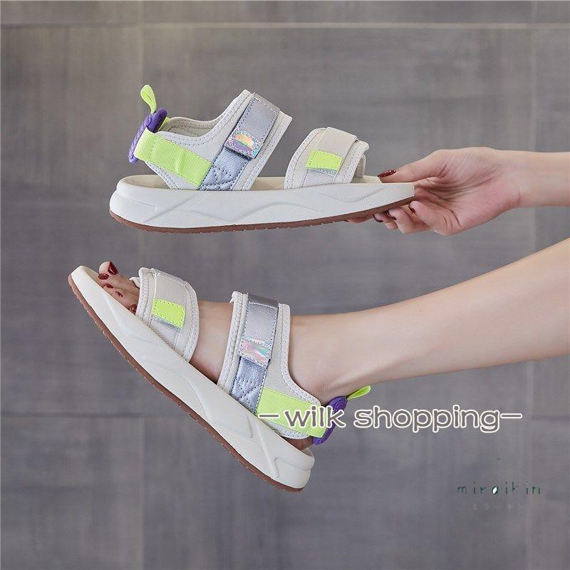 サンダル レディース スポーツサンダル ウェッジソール スポサン 厚底 スニーカーサンダル ダッドシュ..