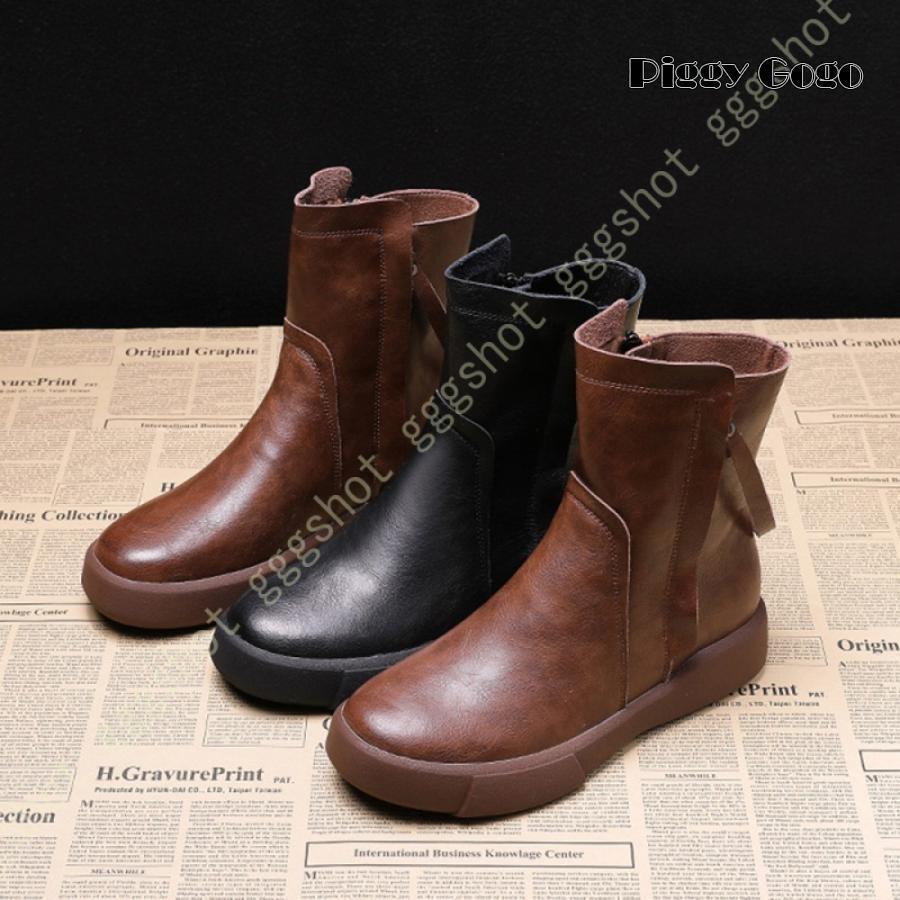 ショートブーツ 袴用 スポーツ アウトドア レディース 本革 エンジニアブーツ 大きいサイズ サイドファ..