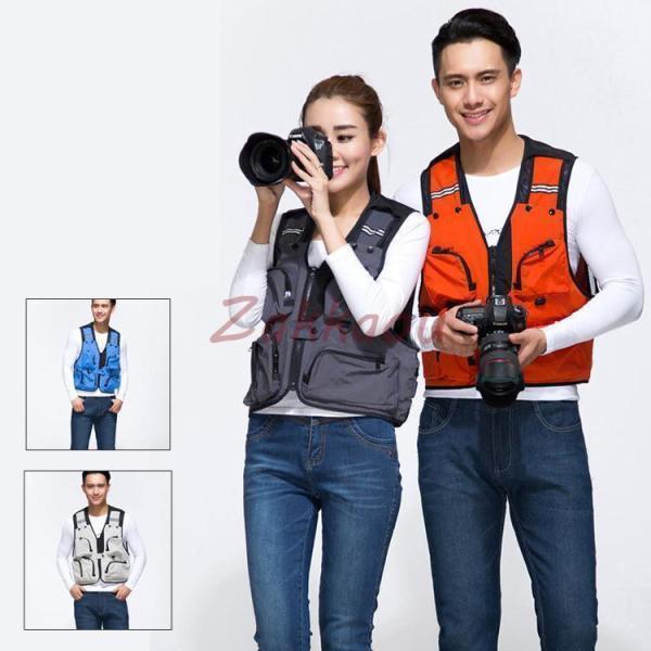 フィッシングベスト メンズベスト お釣り メッシュ アウトドア トップス 多機能ベスト お釣りベスト ア..