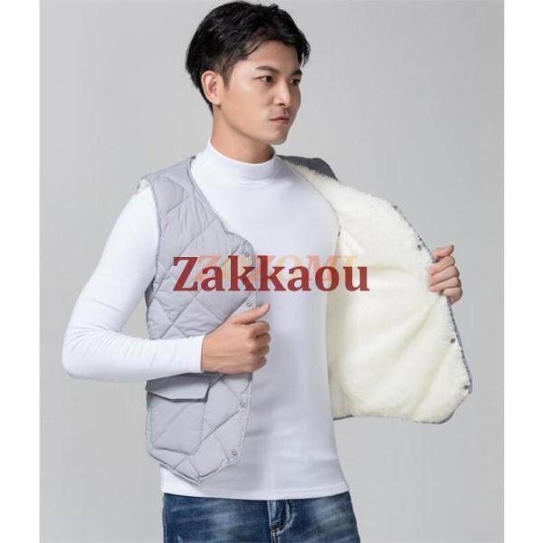 ベスト メンズ 裏ボア ダウンベスト 中綿ベスト ペアルック ノースリーブ 秋 冬 ジャケット 前開 コート カジュアル 防寒