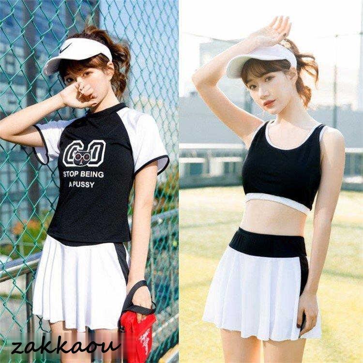 水着 レディース 体型カバー 3点セット レディースビキニ 小胸バンドゥビギニ 水着 韓国風可愛い スイムウェア 海辺 ビーチ温泉 水着