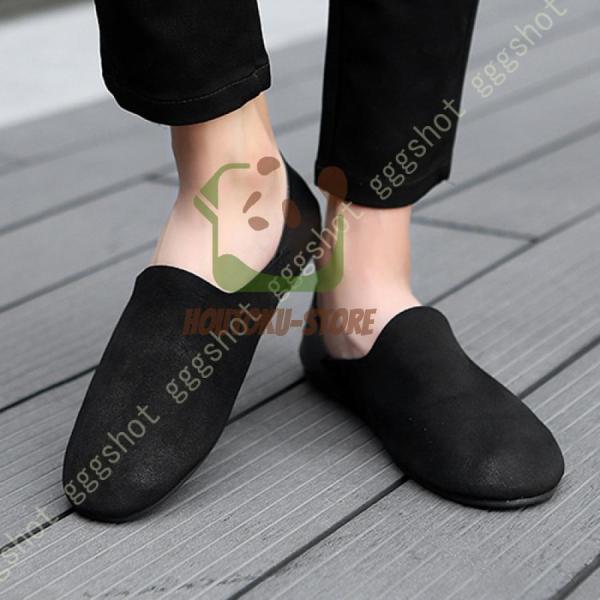 ドライビングシューズ メンズ ローファー スリッポン スエード調 モカシン ビジネスシューズ 紳士靴 運転靴 学生靴 カジュアルシューズ 防滑 軽量 柔らかい