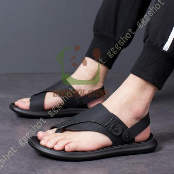 サンダル ビーチサンダル メンズ 厚底 滑り止め サンダル メンズ スポーツ オフィス スリッパ 軽量 スポーツ スリッパ 夏 男性 アウトドアサンダル 涼しい