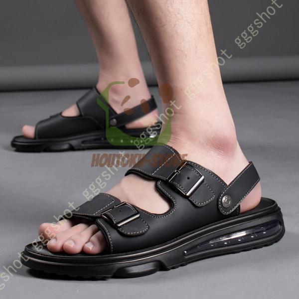 サンダル コンフォートサンダル メンズ ビーチサンダル スリッパ アウトドアサンダル 厚底 ストラップ ..