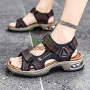 サンダル さんだる ベルクロ ストラップ メンズ スポーツサンダル 厚底 アウトドアサンダル ストラップサンダル ウォーキングサンダル 通気
