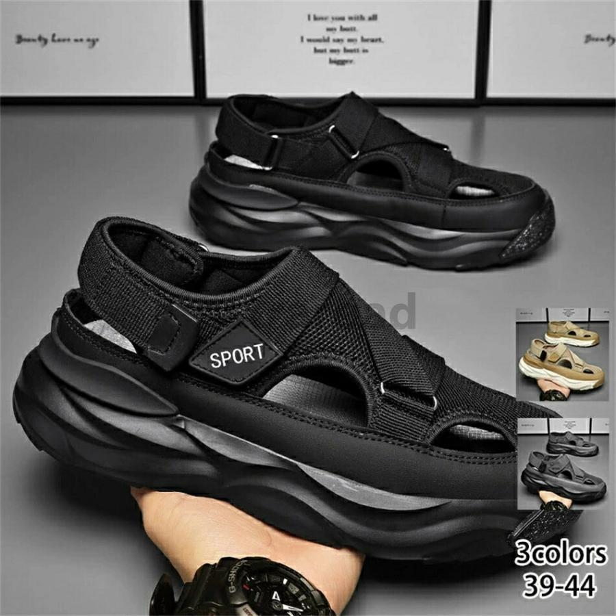 スポーツサンダル メンズ レジャー 軽量 速乾 滑り止め ビーチサンダル 厚底 排水 速乾性 水陸両用 シューズ スニーカー スポサン 夏 川 海 旅行 アウトドア