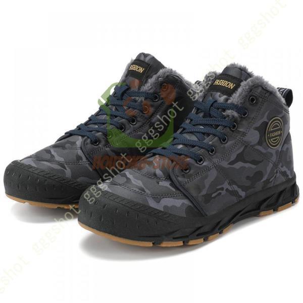 スノーシューズ スノーブーツ メンズ 大きいサイズ 滑り止め 厚底 防寒靴 綿靴 雪靴 防寒ブーツ 裏起毛 保暖 冬用 モトクロスブーツ ワークブーツ ハイカット