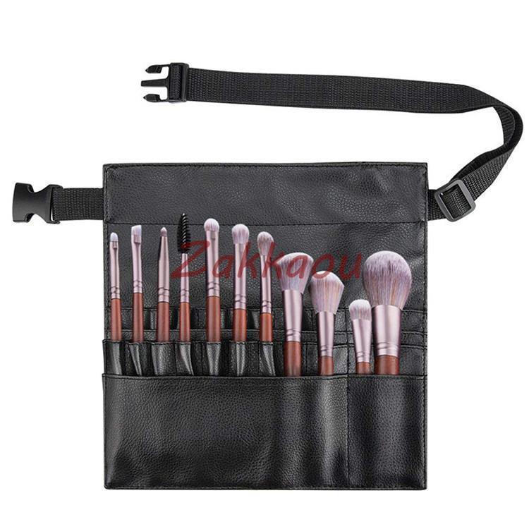 メイクブラシケース ウエストポーチ 化粧バッグ メイクウエストバッグ 美容師 プロ ミニバッグ 収納ポーチ 化粧筆ケース コスメ 化粧ツール