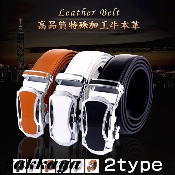 ベルト メンズ レザーベルト 革ベルト ビジネス バックル ビジネスベルト 父の日(4)