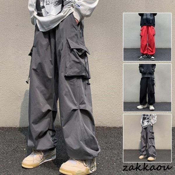 樂天商城 - カーゴパンツ メンズ ボトムス ズボン ミリタリー ロング ゆったり 作業服 カジュアル おしゃれ ワークパンツ アウトドア ワイト