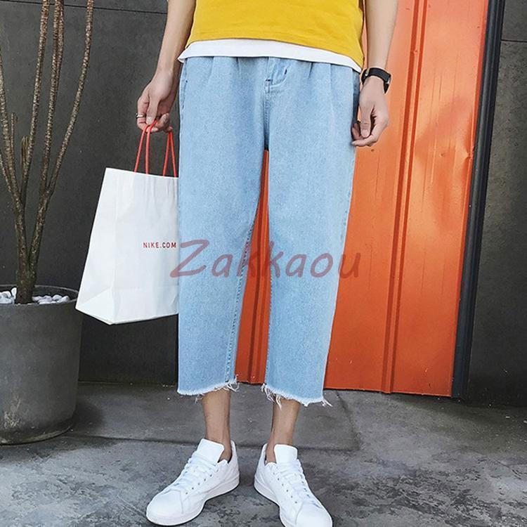 パンツ メンズ　ワイドパンツ ズボン メンズ ガウチョパンツ　リゾート カーゴパンツ トレンド メンズ 男性用　バギーパンツ　ゆったり　カジュアル(4)