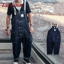 オーバーオール メンズ サロペット ワークパンツ オールインワン デニム ジーンズ つなぎ 作業服 長ズボン アメカジ 作業着 父の日 ギフト