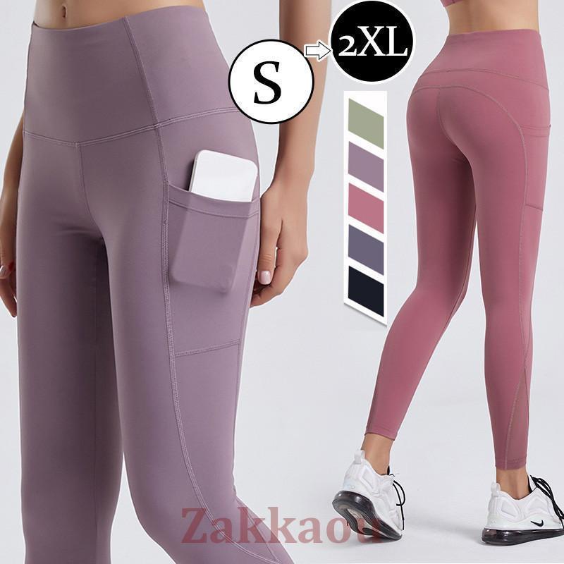 ヨガパンツ レディース レギンス フィットネスウェア ヨガウェア スパッツ トレーニングウェア ハイウエスト ポケ付き エクササイズ パンツ お洒落