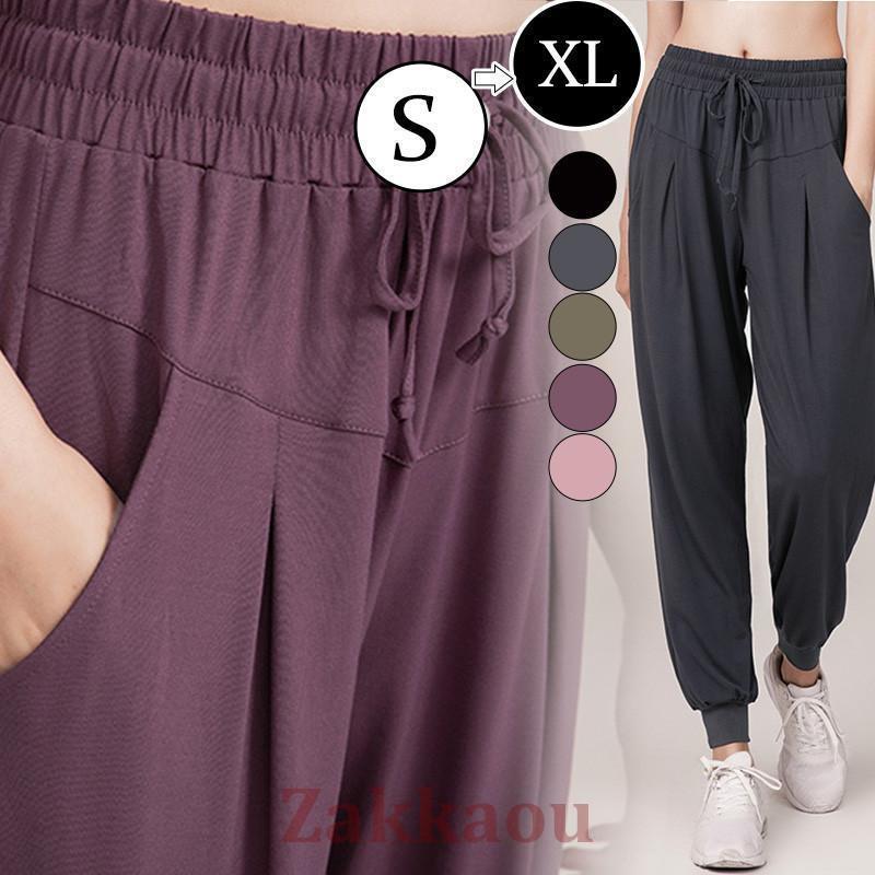 ヨガパンツ ヨガウェア レディース ジャージパンツ フィットネスウェア スポーツウェア ジムウェア ダ..