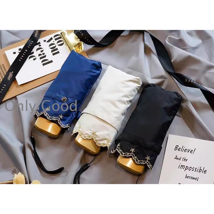 おりたたみ傘 日傘 傘 レディース 軽量 一級遮光 UVカット 遮光 折りたたみ かわいい 刺繍 晴雨兼用 刺しゅう 撥水加工 ワ