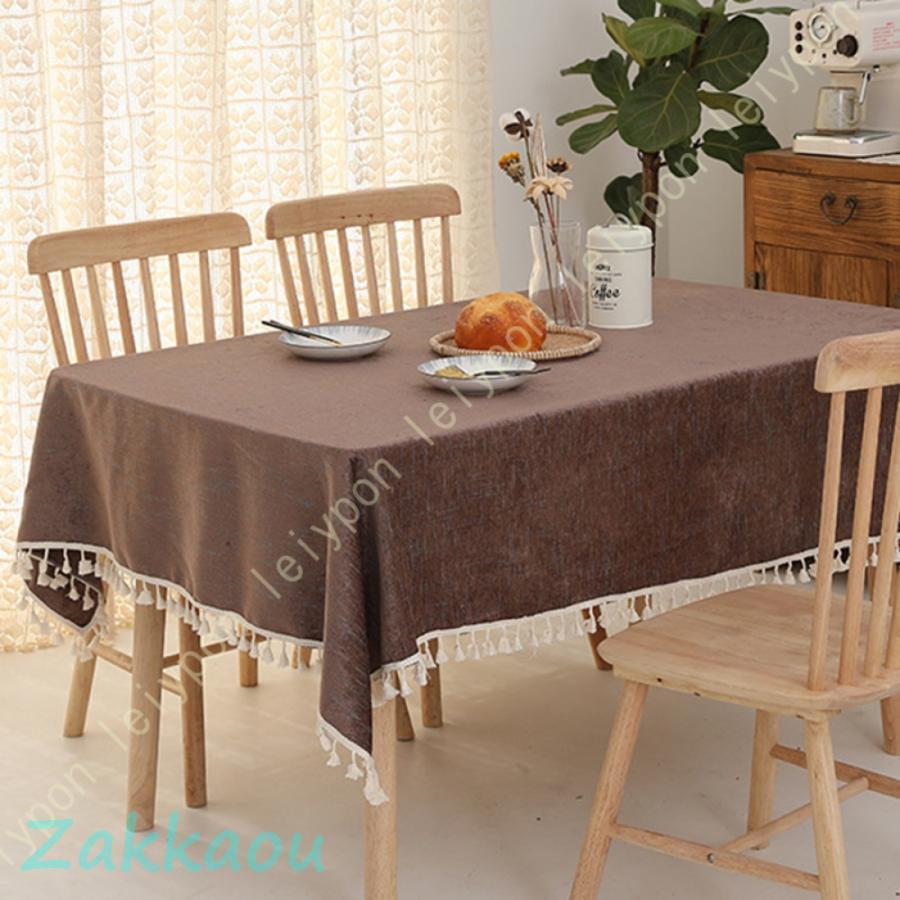 テーブルクロス エスニック 大判 おしゃれ インテリア フリンジ付き 北欧 簡単着脱 耐久性 春夏秋冬用 多用途テーブルクロス マルチカバー