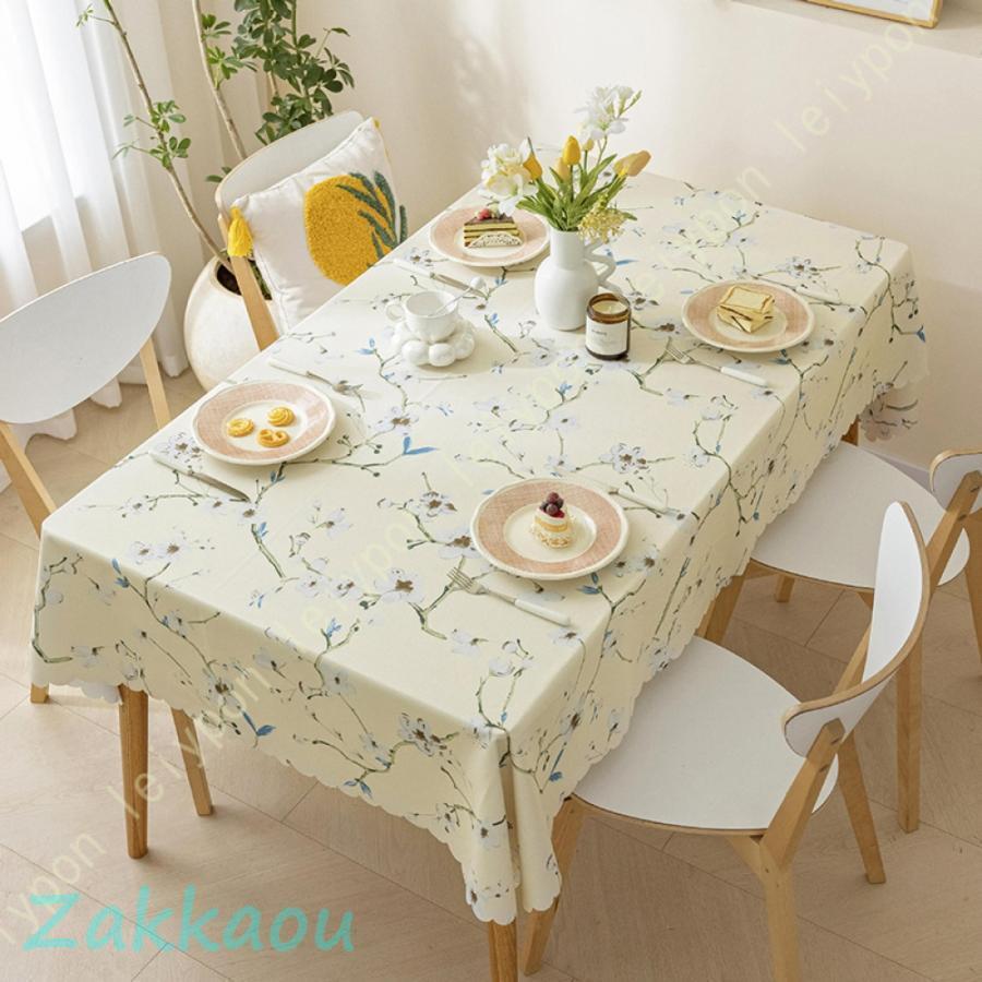 テーブルクロス 北欧 テーブルカバー テーブルカバークロス 食卓テーブルクロス 花模様 おしゃれ テーブルカバー 撥水 テーブル装飾 パーティー