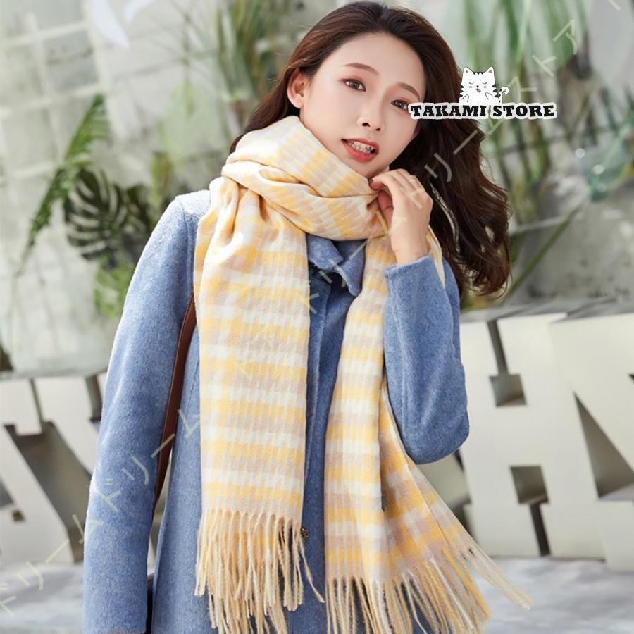 マフラー カシミヤ レディース ストール 大判 フリンジ付き リバーシブル バレンタインデー 二次会 パ..