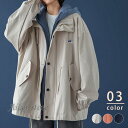 マウンテンパーカー ブルゾン レディース 羽織り フェイクレイヤード ジャケット 長袖 アウター 切り替え トップス ゆったり 防風 学生 春 秋服