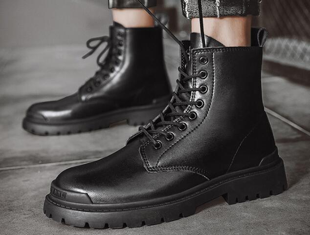 メンズ ショートブーツ ブーツ ワークブーツ 靴 レースアップ イギリス風 メンズブーツ エンジニアブー..