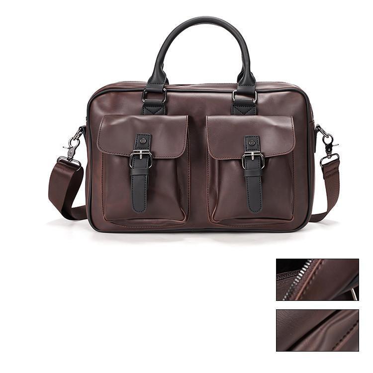 pu ハンドバッグ トートバッグ メンズ 2way 手提げバッグ ショルダーバッグ 手提げ 斜めがけ ビジネスバッグ 通勤通学 鞄(4)