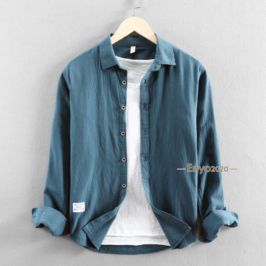 シャツ メンズ メンズシャツ メンズ 長袖シャツ カジュアルシャツ 秋服 アメカジ メンズ ブラック アメカジ