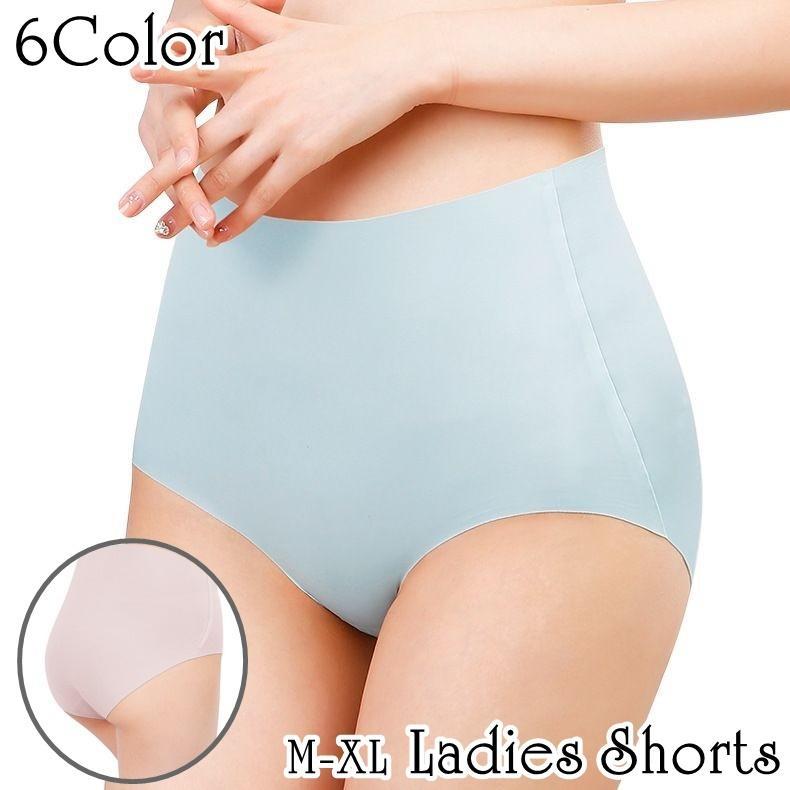 Rakuten - スタンダードショーツ フルバック M L XL 深履き レディース 女性下着 婦人 パンツ 股上深め ハイウエスト お腹すっぽり シームレス 響きにく